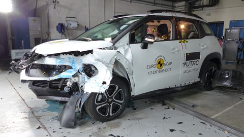 Citroën C3 Aircross - Frontal Offset Impact test 2017 - after crash