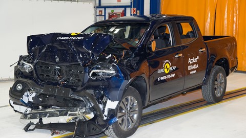 Mercedes-Benz X-Class - Frontal Full Width test 2017 - after crash