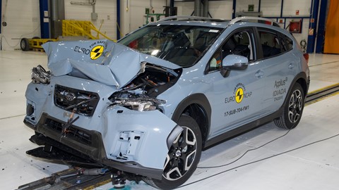 Subaru XV - Frontal Full Width test 2017 - after crash