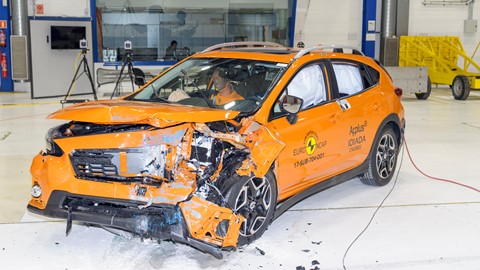 Subaru XV - Frontal Offset Impact test 2017 - after crash