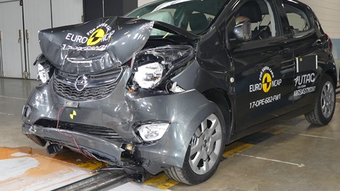 Opel Karl - Frontal Full Width test 2017 - after crash