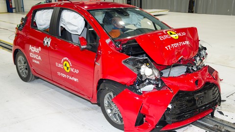 Toyota Yaris - Frontal Full Width test 2017 - after crash