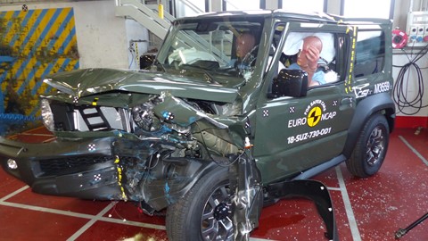 Suzuki Jimny - Frontal Offset Impact test 2018 - after crash