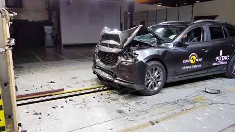 Mazda 6 - Frontal Full Width test 2018 - after crash