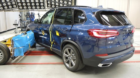 BMW X5 - Side crash test 2018 - after crash