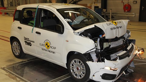 Fiat Panda - Frontal Full Width test 2018 - after crash