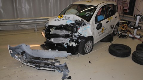 Fiat Panda - Frontal Offset Impact test 2018 - after crash