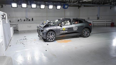 Jaguar I-PACE - Frontal Full Width test 2018 - after crash
