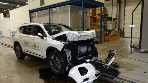 Hyundai Santa Fe - Frontal Full Width test 2018 - after crash