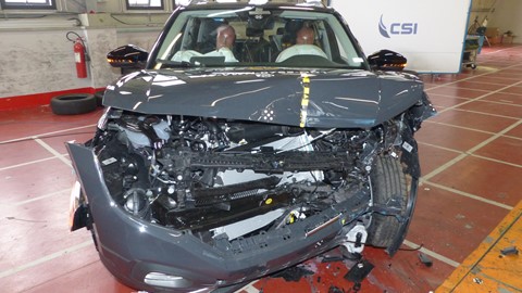 Volkswagen T-Cross - Frontal Offset Impact test 2019 - after crash
