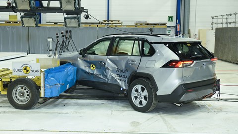 Toyota RAV4 - Side crash test 2019 - after crash