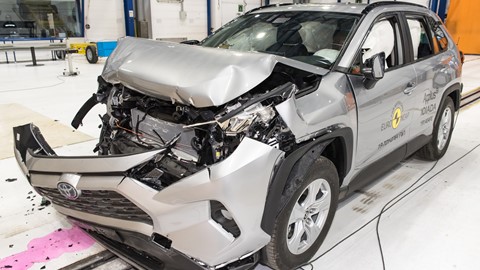 Toyota RAV4 - Frontal Full Width test 2019 - after crash