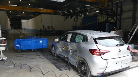 Renault Clio - Side crash test 2019 - after crash