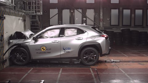 Lexus UX - Frontal Full Width test 2019