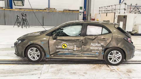 Toyota Corolla - Side crash test 2019 - after crash