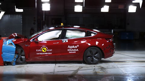 Tesla Model 3 - Frontal Offset Impact test 2019