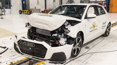 Audi A1 - Frontal Full Width test 2019 - after crash