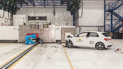 Audi A1 - Frontal Offset Impact test 2019 - after crash