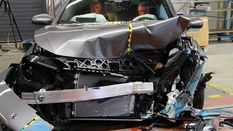 Mercedes-Benz CLA - Frontal Offset Impact test 2019 - after crash