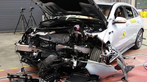 Mercedes-Benz EQ C - Frontal Offset Impact test 2019 - after crash