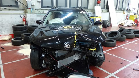 Škoda Kamiq - Frontal Offset Impact test 2019 - after crash