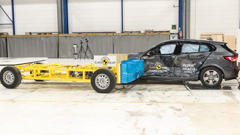 BMW 1 Series - Side crash test 2019 - after crash