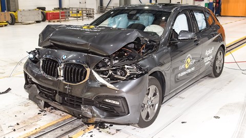 BMW 1 Series - Frontal Full Width test 2019 - after crash