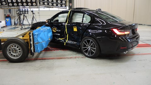 BMW 3 Series - Side crash test 2019 - after crash