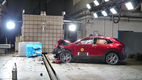 Mazda CX-30 - Frontal Offset Impact test 2019 - after crash