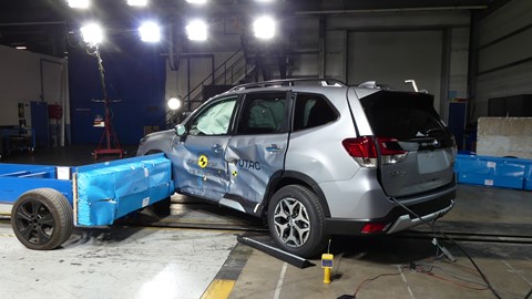 Subaru Forester - Side crash test 2019 - after crash