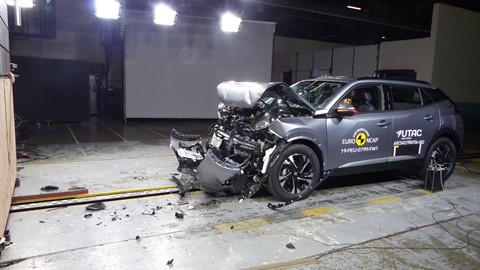 Peugeot 2008 - Frontal Full Width test 2019 - after crash
