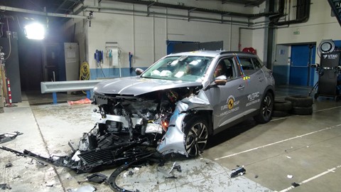 Peugeot 2008 - Frontal Offset Impact test 2019 - after crash