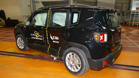 Jeep Renegade - Side crash test 2019 - after crash