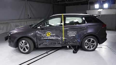 Aiways U5 - Side crash test 2019 - after crash