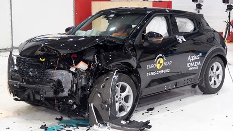 Nissan Juke - Frontal Offset Impact test 2019 - after crash
