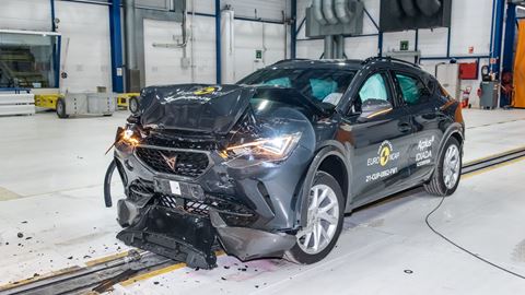 Cupra Formentor - Full Width Rigid Barrier test 2021 - after crash