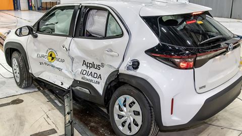 Toyota Yaris Cross - Side Mobile Barrier test 2021 - after crash