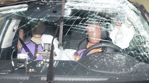 MG Marvel R - Far-Side impact test 2021 - after crash