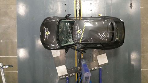 Kia EV6 - Side Pole test 2022 - after crash