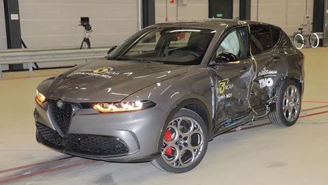 Alfa Romeo Tonale - Side Mobile Barrier test 2022 - after crash