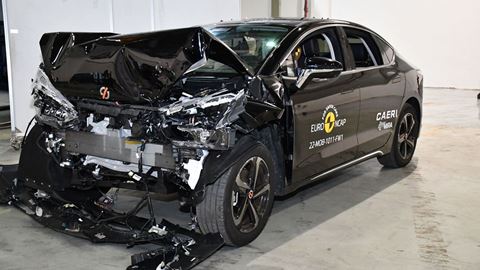 Mobilize Limo - Full Width Rigid Barrier test 2022 - after crash