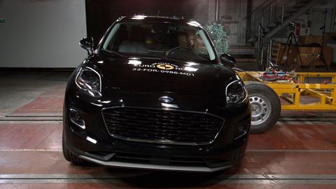 Ford Puma - Side Mobile Barrier test 2022