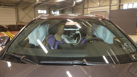 Lexus RX - Far-Side impact test 2022 - after crash