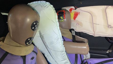 Mercedes-Benz GLC - Far-Side impact test 2022 - after crash