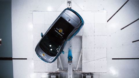 BYD DOLPHIN Side Pole test 2023 after crash