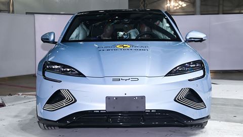 BYD SEAL Far Side impact test 2023 after crash