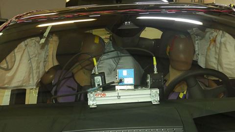 VW ID 7 Far Side impact test 2023 after crash