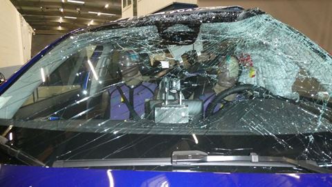 Honda ZR V Far Side impact test 2023 after crash