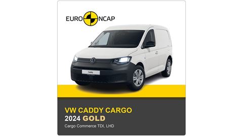 VW Caddy Cargo Euro NCAP Commercial Van Safety Results 2024