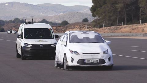 VW Caddy Cargo Commercial Van Safety Tests 2024